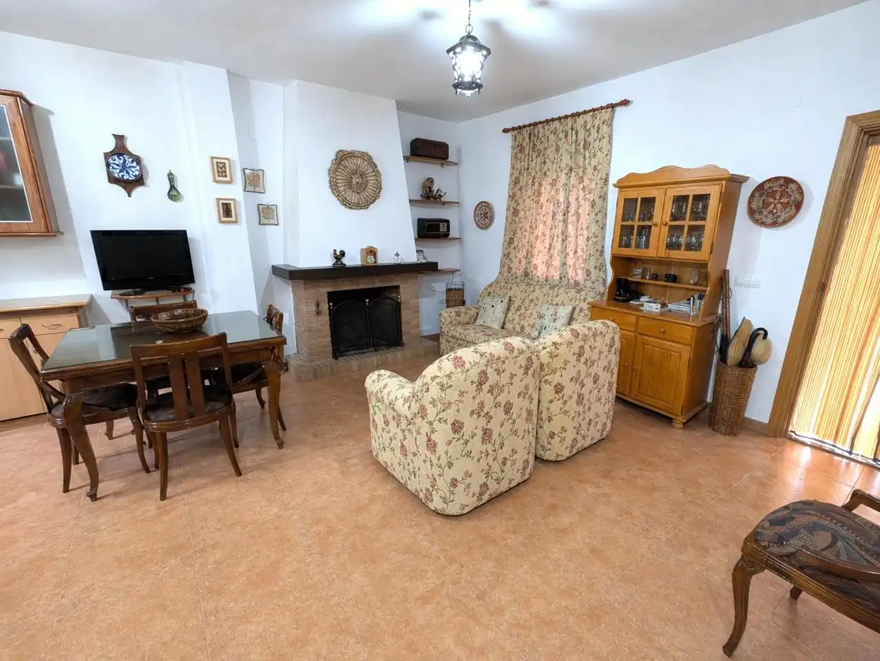 Sala d'estar de Finca rústica en venda en Don Álvaro amb Jardí privat i Piscina