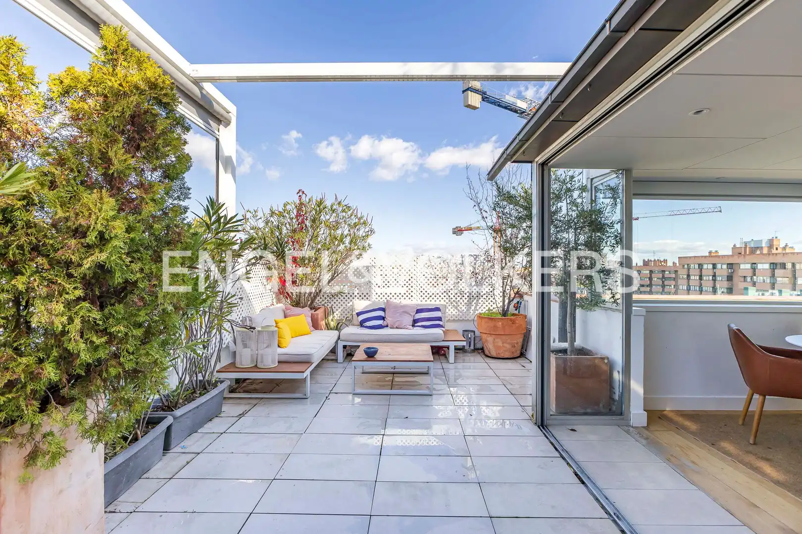 Terrasse von Dachboden zur Miete in Madrid mit Klimaanlage, Heizung und Terrasse