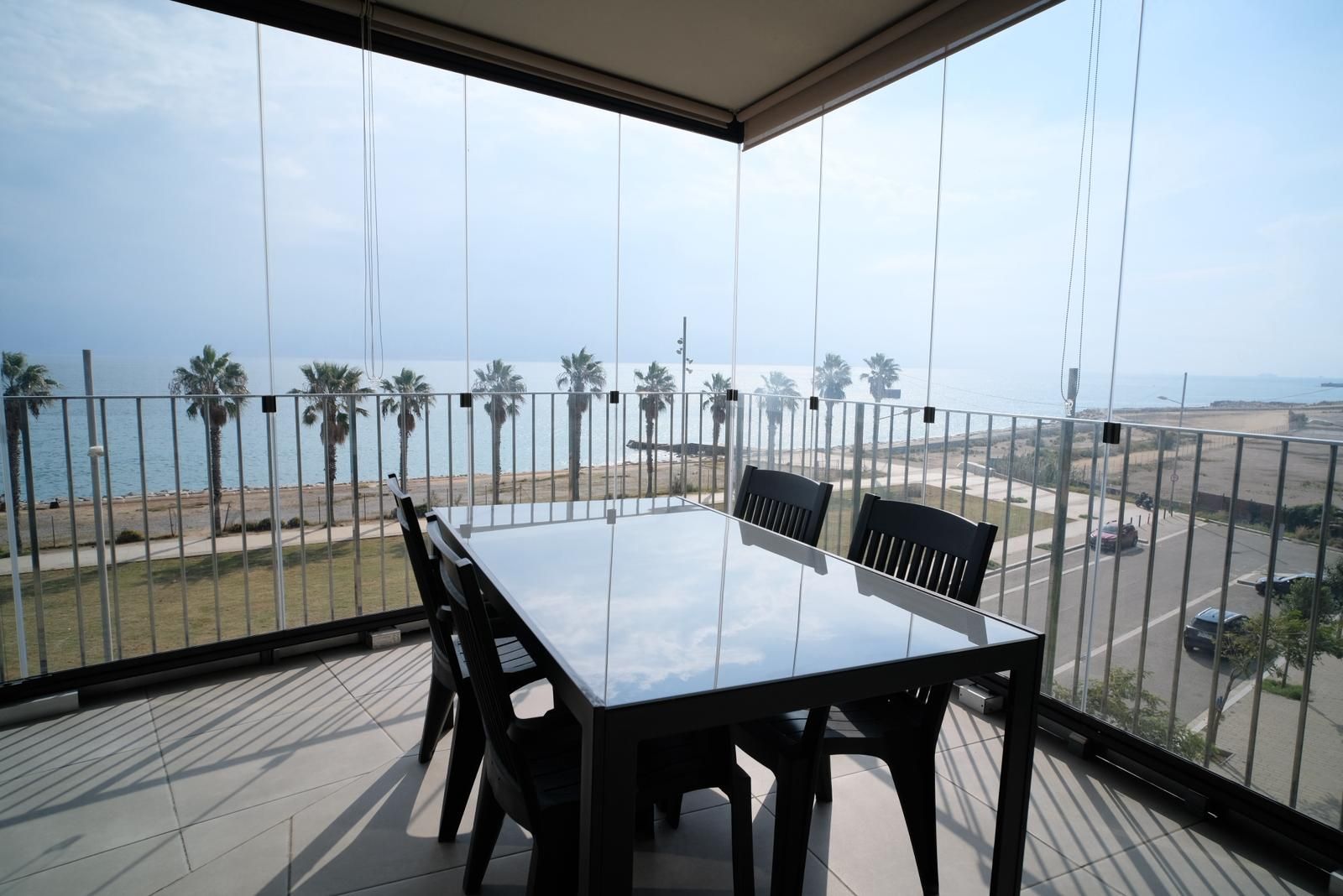 Terrace of Flat to rent in Badalona  with Heating, Private garden and Swimming Pool