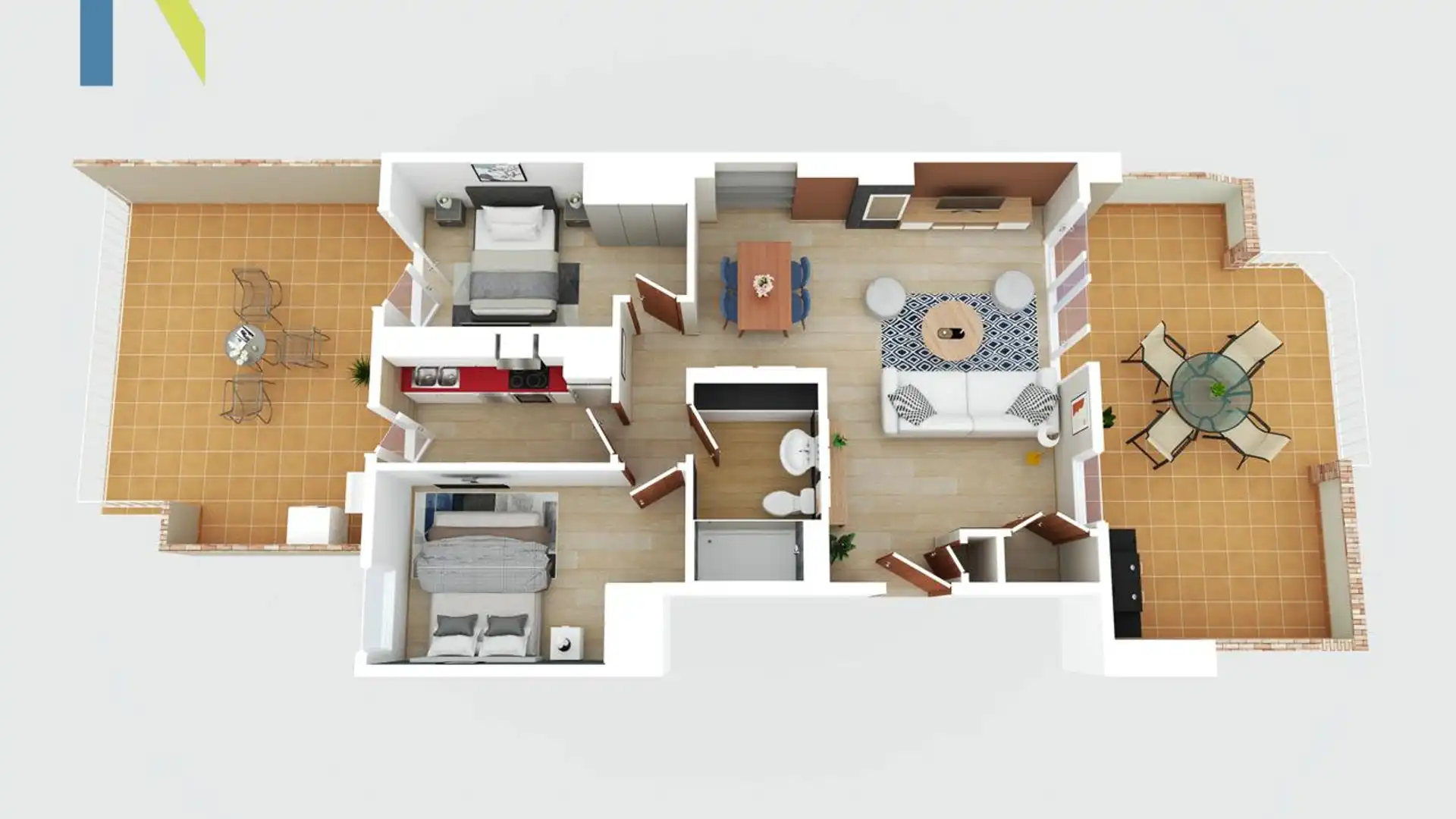 Attic for sale in Girona Capital  with Air Conditioner, Heating and Terrace