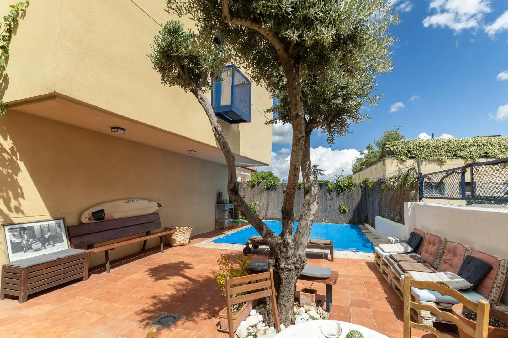 Terrassa de Casa o xalet en venda en Madrid amb Aire condicionat, Calefacció i Jardí privat