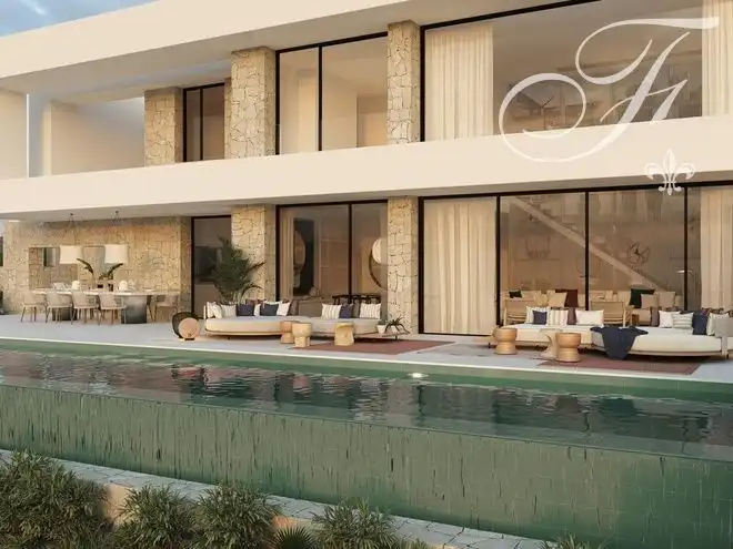 Terrassa de Casa o xalet en venda en Santa Eulària des Riu amb Aire condicionat, Jardí privat i Terrassa
