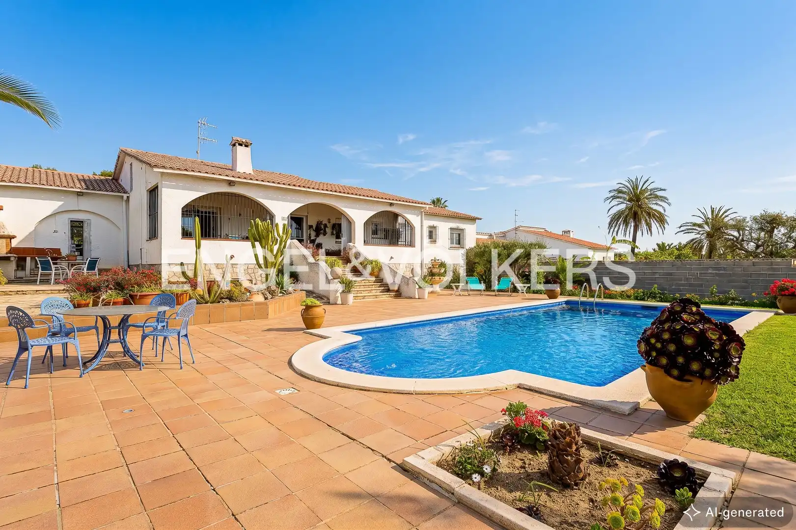 Vista exterior de Casa o xalet en venda en Cubelles amb Aire condicionat, Calefacció i Jardí privat