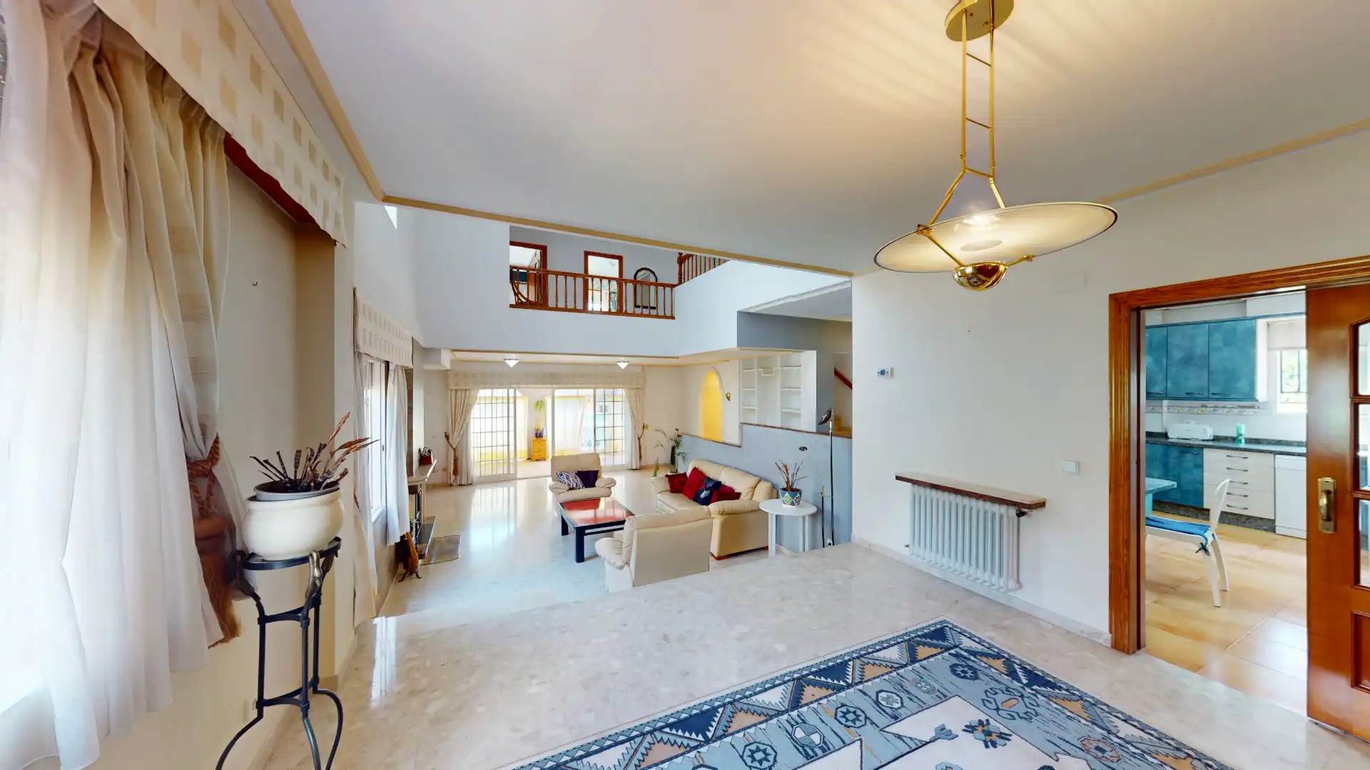 Wohnzimmer von Haus oder Chalet zum Verkauf in Mutxamel mit Klimaanlage, Privatgarten und Terrasse
