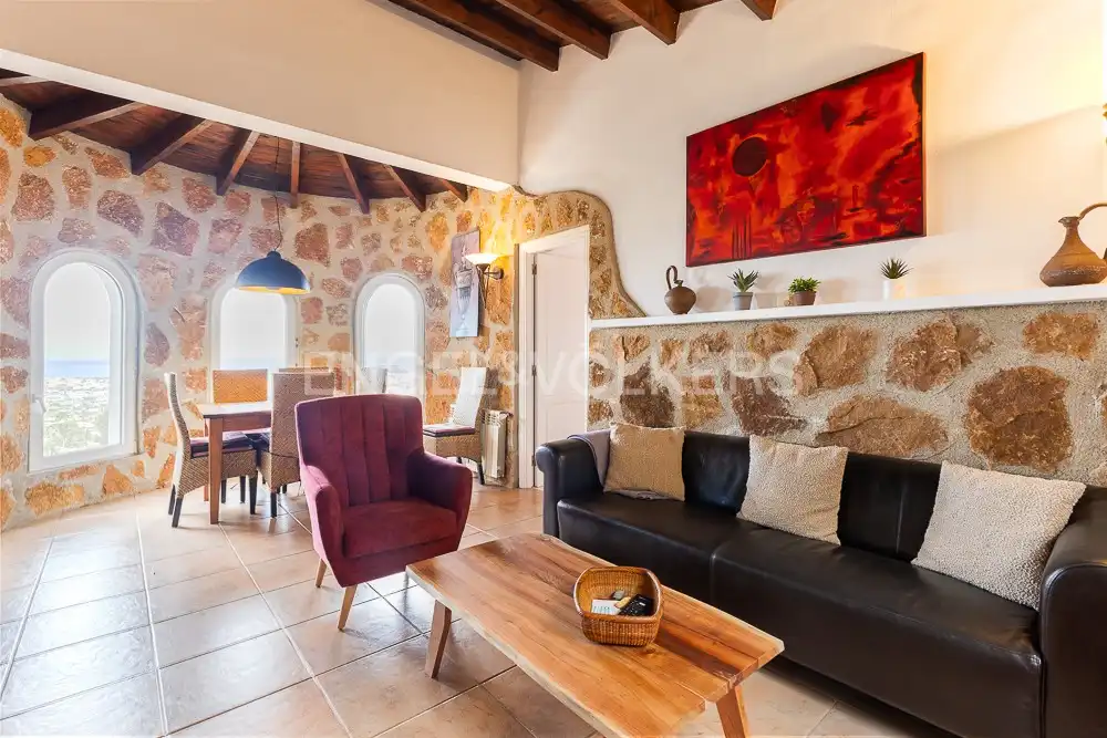 Sala d'estar de Casa o xalet en venda en Dénia amb Aire condicionat, Calefacció i Jardí privat