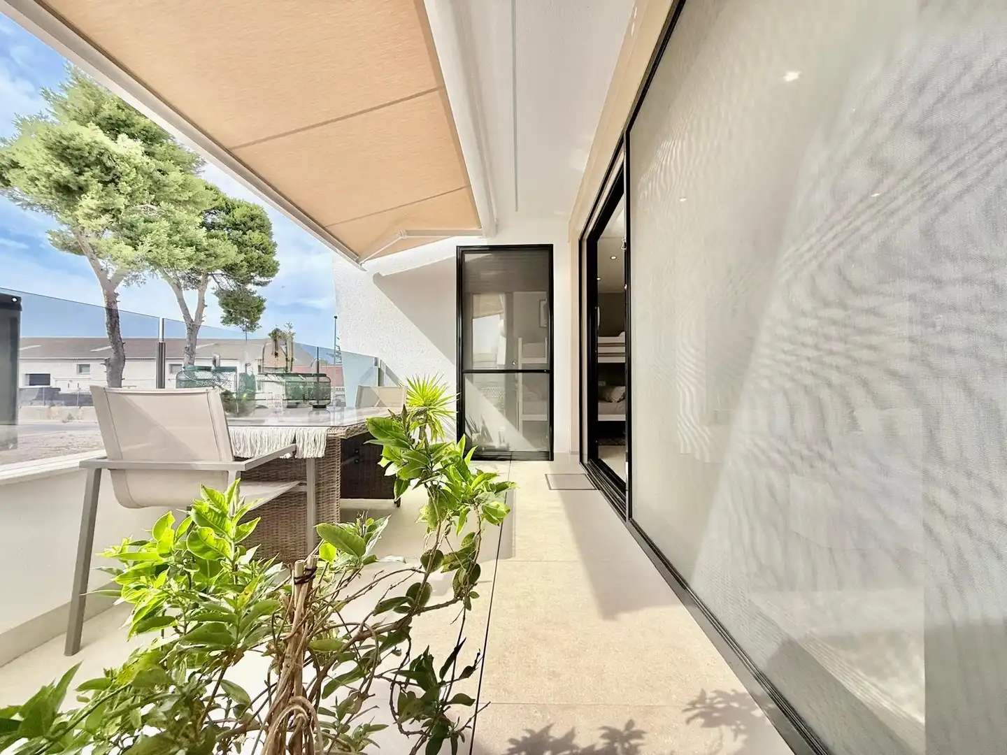 Terrasse von Dachboden zum Verkauf in San Pedro del Pinatar mit Klimaanlage, Heizung und Privatgarten