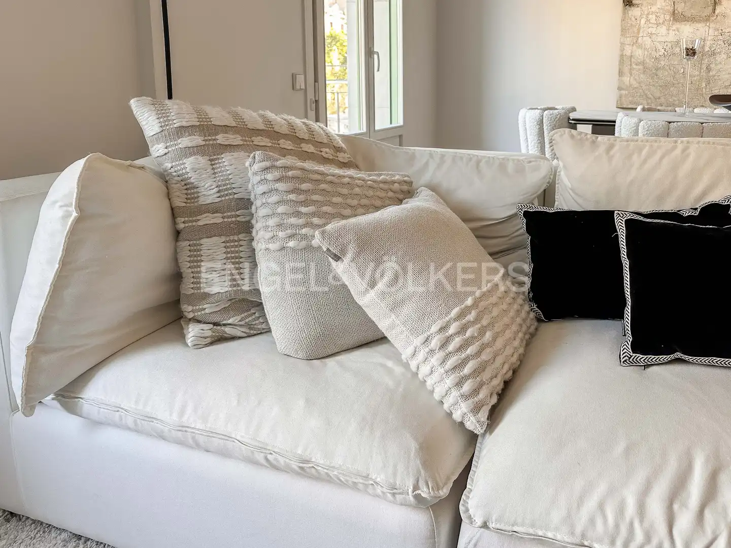 Sala de estar de Piso de alquiler en Barcelona con Aire acondicionado, Calefacción y Trastero
