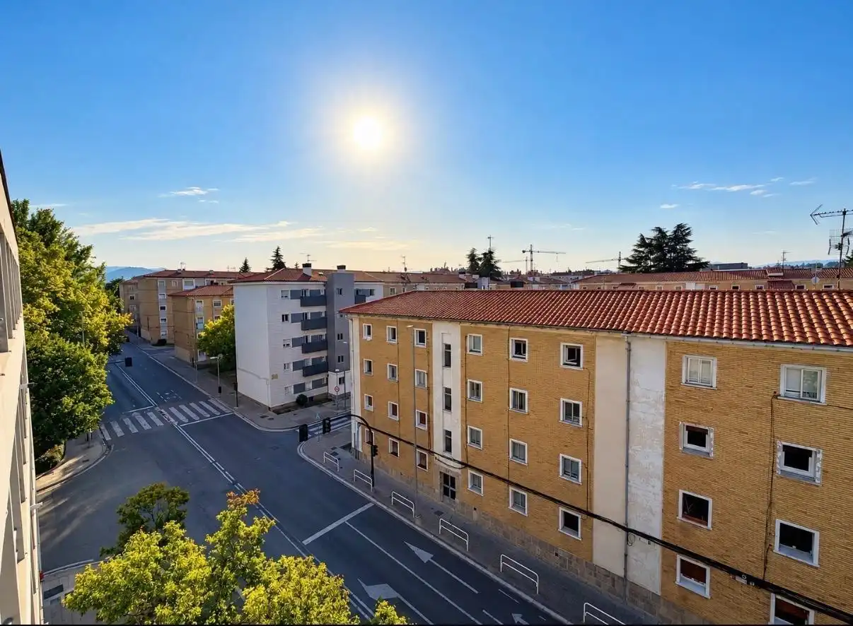 Exterior view of Apartments for sale in  Pamplona / Iruña  with Heating, Parquet flooring and Storage room
