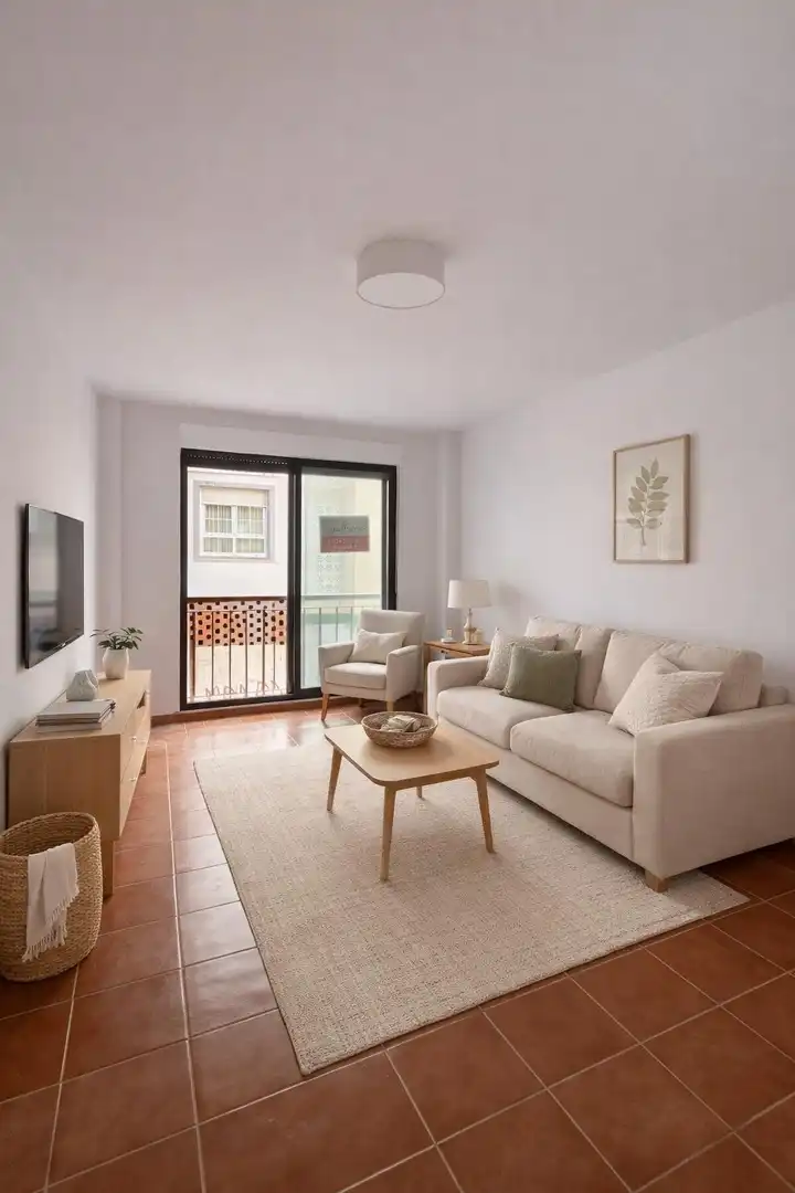 Sala de estar de Apartamento en venta en Porto do Son con Terraza y Trastero
