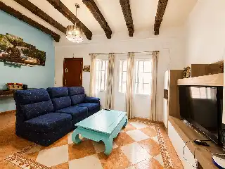 Sala d'estar de Casa adosada en venda en Centro
