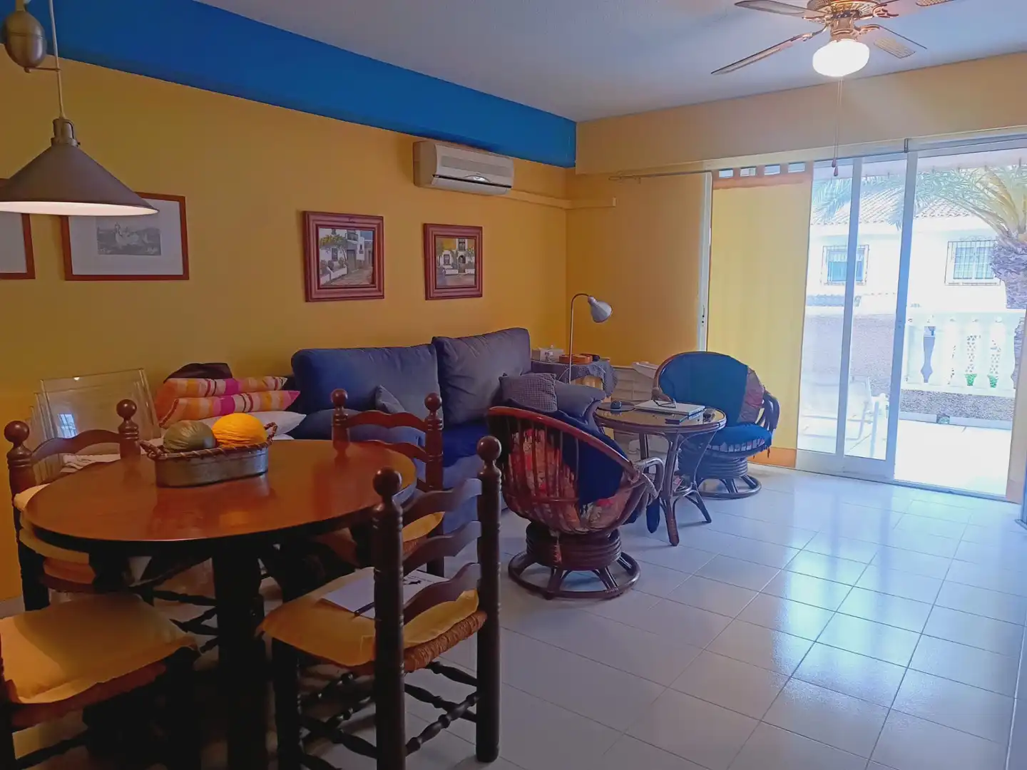 Wohnzimmer von Wohnungen zum Verkauf in La Manga del Mar Menor mit Terrasse, Möbliert und Ofen