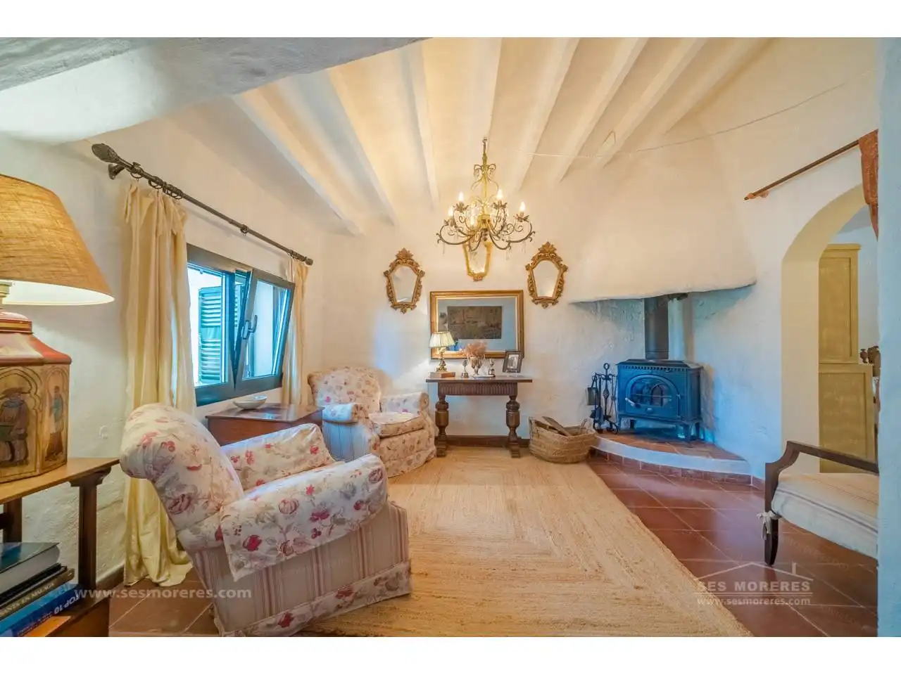 Sala d'estar de Finca rústica en venda en Maó - Mahón amb Jardí privat i Terrassa