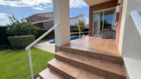 Exterior view of House or chalet for sale in Cubelles  with Air Conditioner, Terrace and Swimming Pool