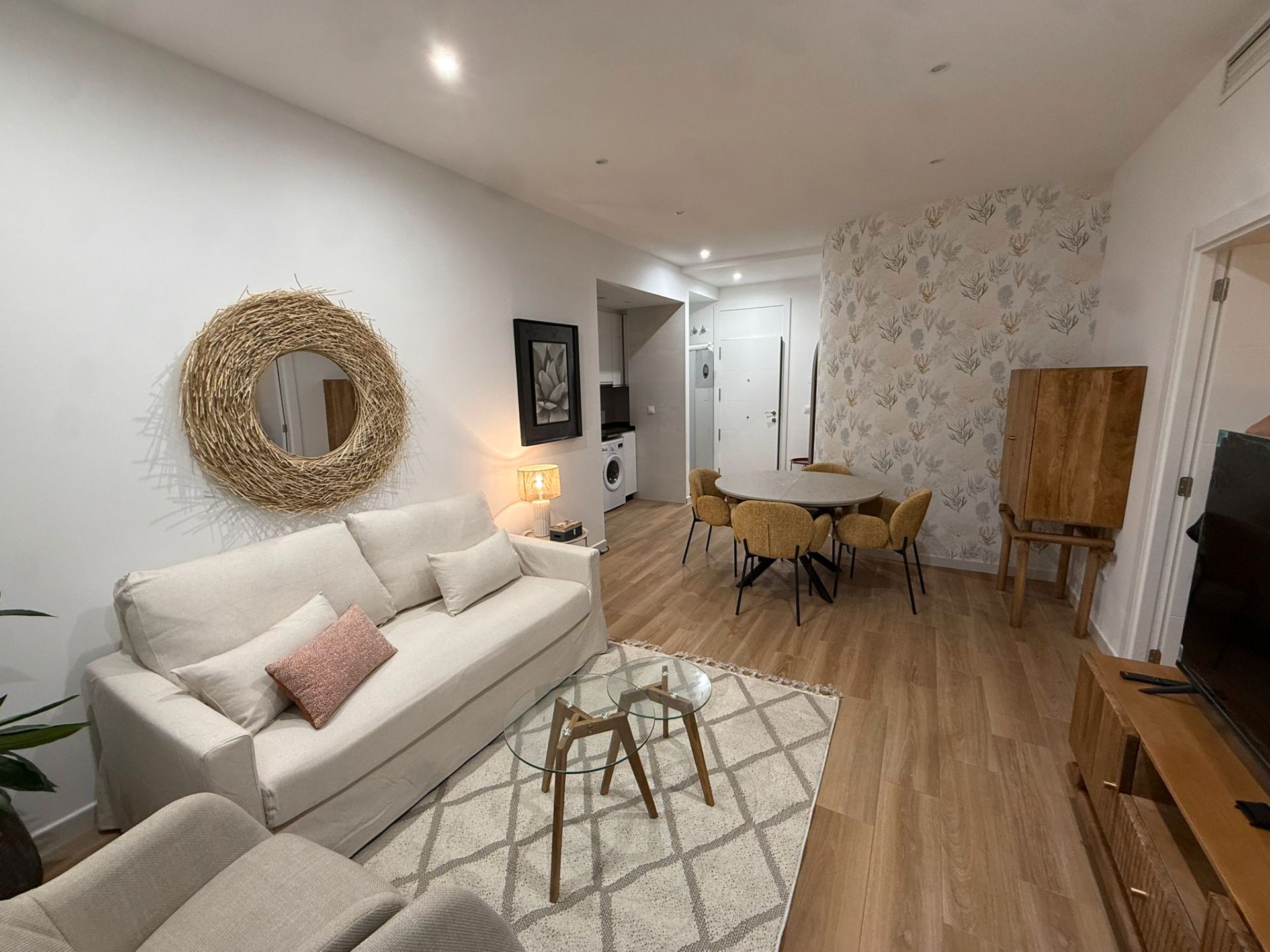 Living room of Apartment to rent in Badajoz Capital  with Air Conditioner, Heating and Terrace