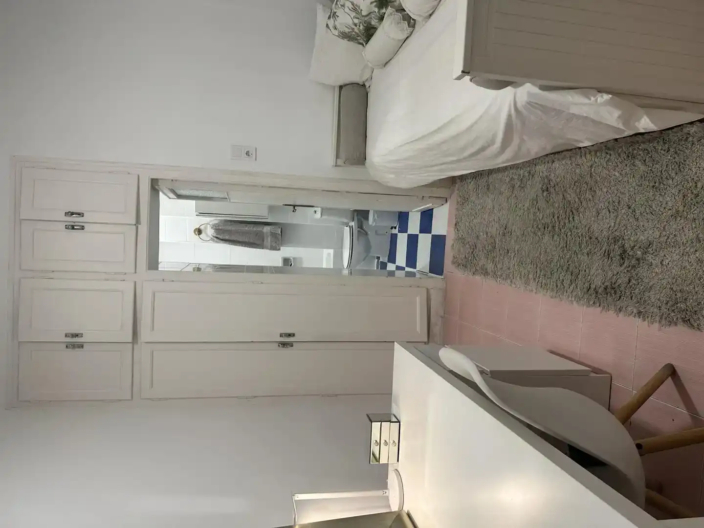 Schlafzimmer von Wohnung zur Miete in  Madrid Capital mit Klimaanlage