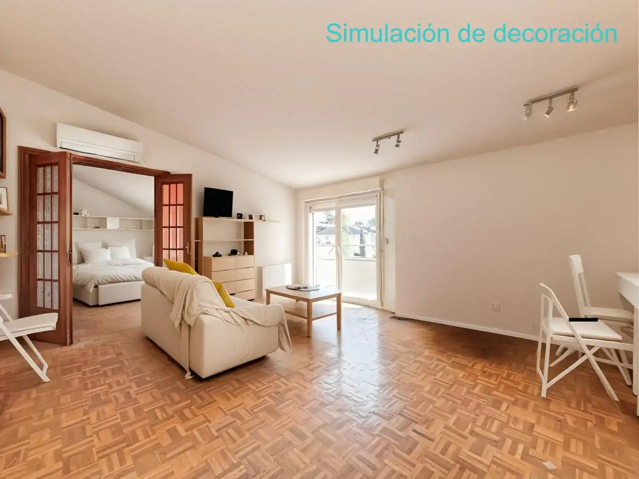 Sala d'estar de Àtic en venda en Collado Villalba amb Aire condicionat, Calefacció i Parquet
