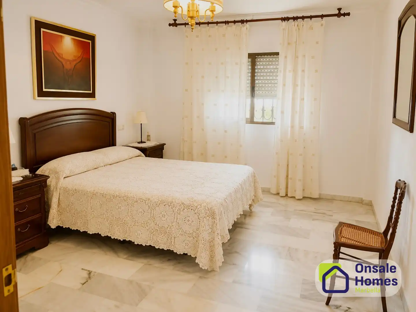 Schlafzimmer von Wohnung zum Verkauf in Marbella mit Klimaanlage, Terrasse und Abstellraum