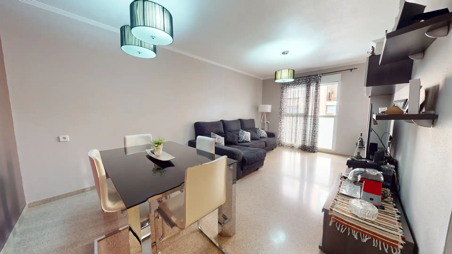 Living room of Flat for sale in Elda  with Terrace and Storage room