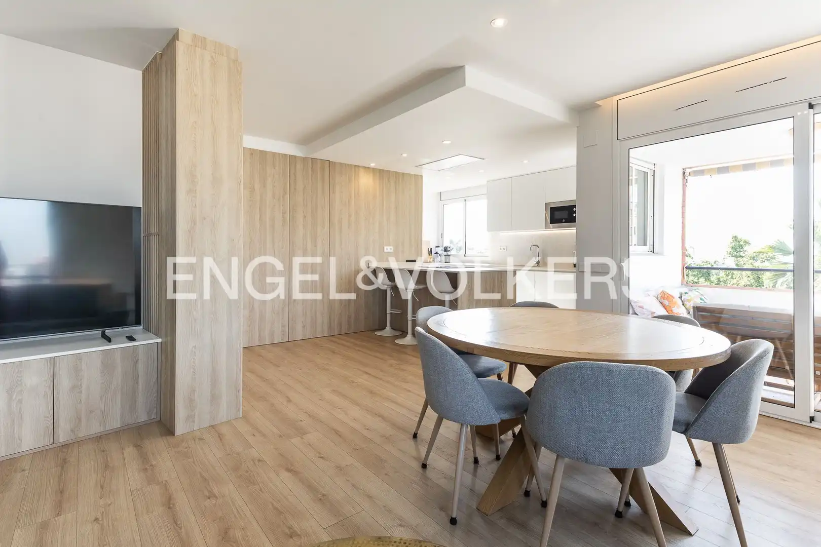 Cocina de Piso en venta en Sant Adrià de Besòs con Aire acondicionado, Calefacción y Parquet