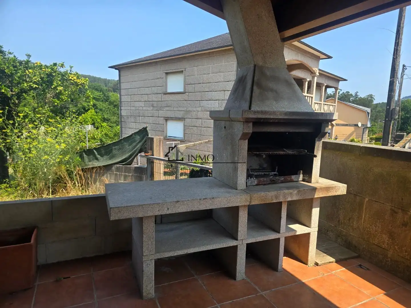Terrassa de Casa o xalet en venda en Pontevedra Capital  amb Calefacció, Jardí privat i Terrassa