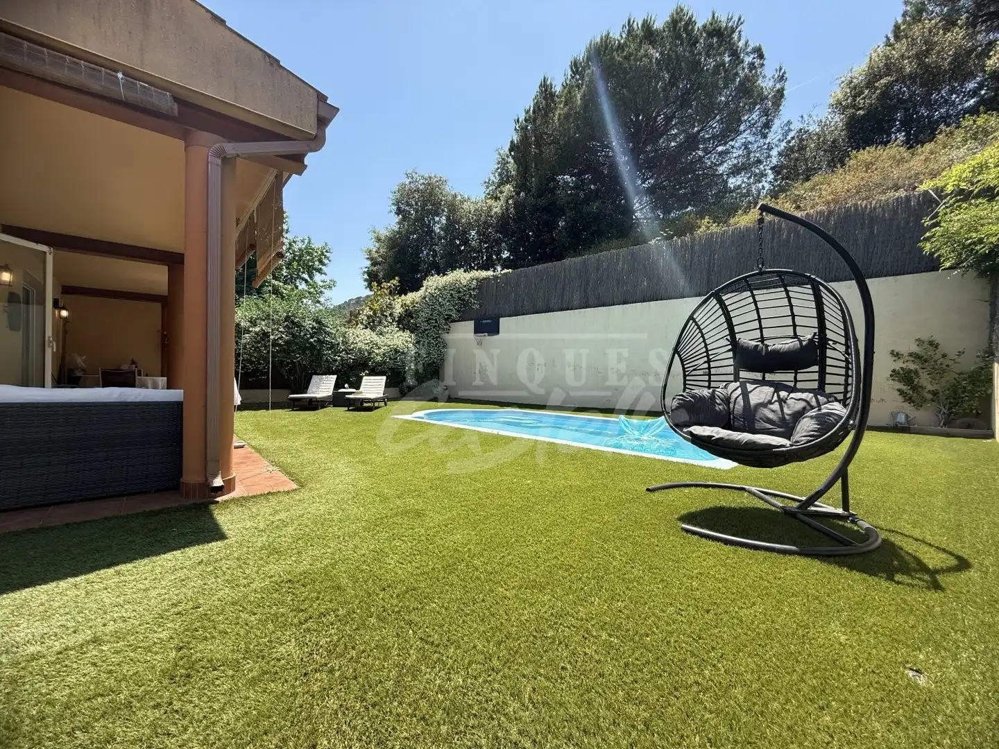 Terrassa de Casa o xalet en venda en Sant Iscle de Vallalta amb Calefacció, Jardí privat i Terrassa