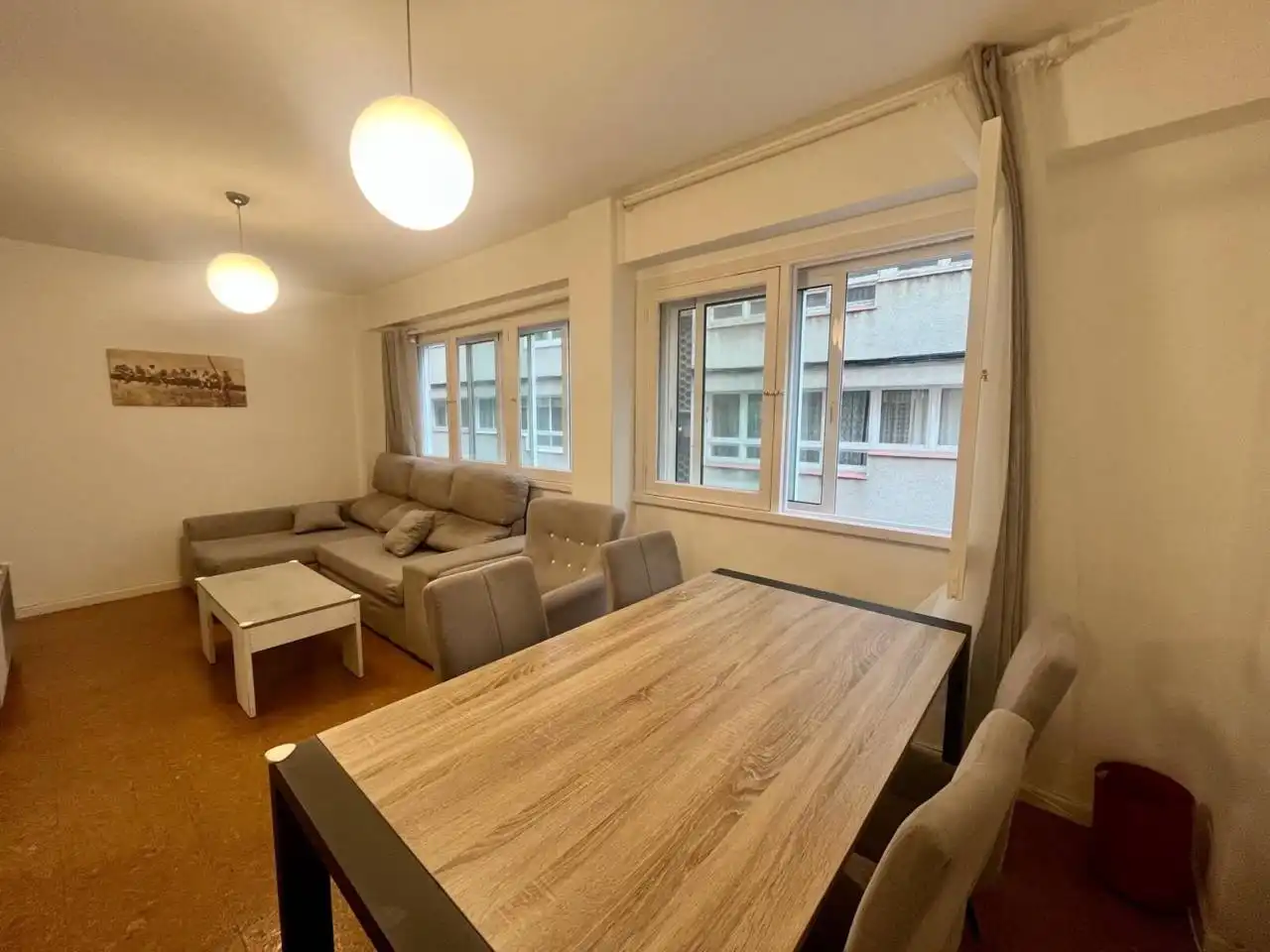 Sala d'estar de Pis de lloguer en Sada (A Coruña) amb Moblat