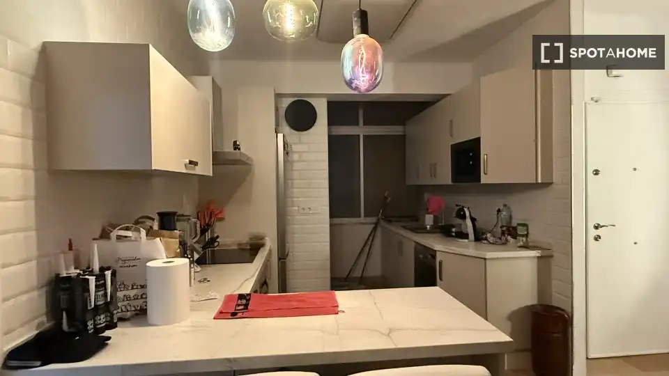 Kitchen of Flat for rent in Málaga  with Air Conditioner, Heating and Furnished