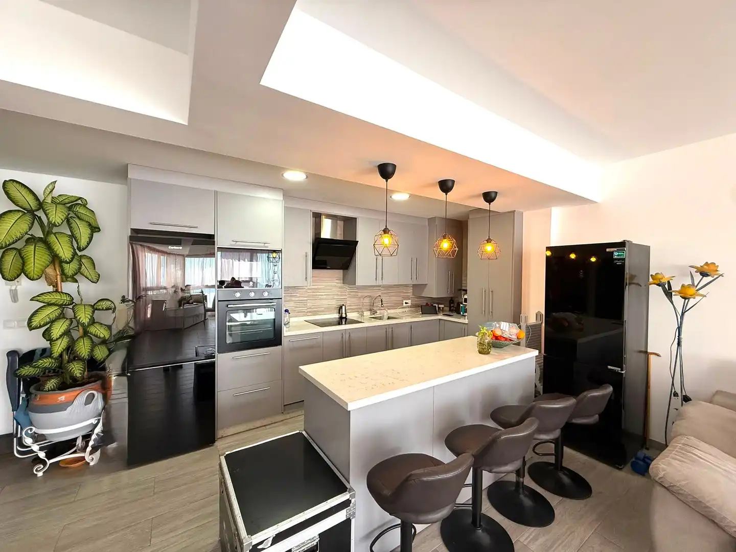 Kitchen of Flat for sale in Torrox  with Air Conditioner, Private garden and Storage room