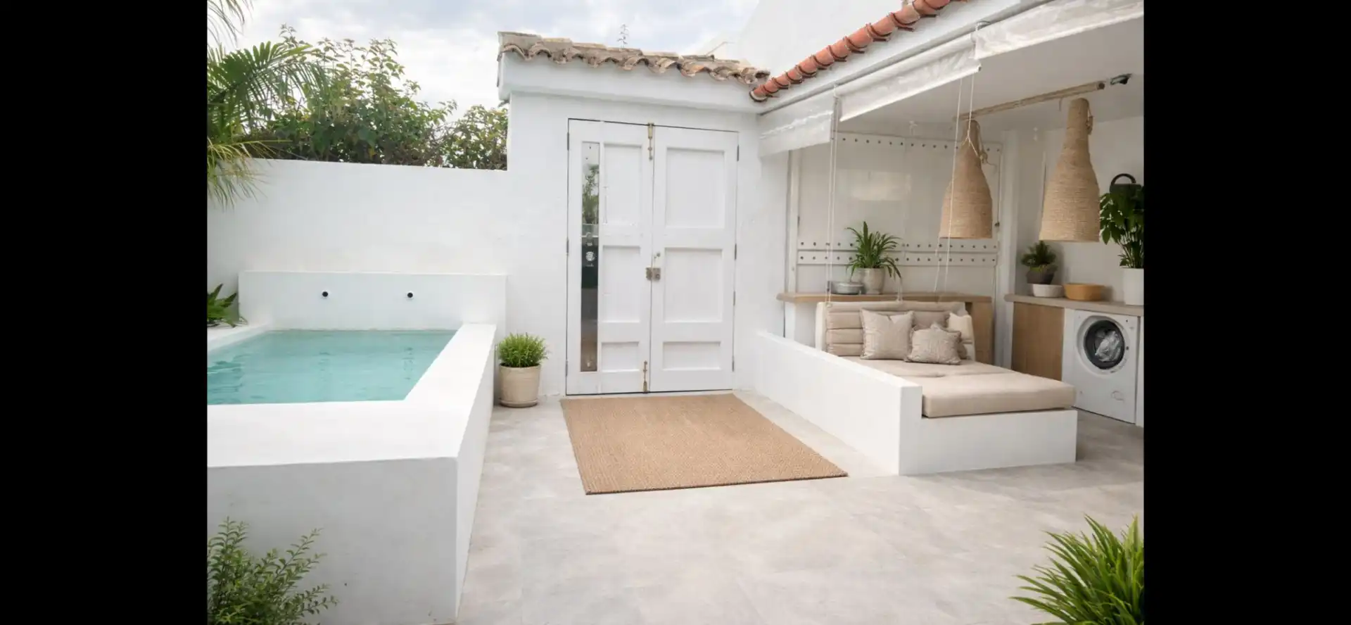 Terraza de Casa adosada de alquiler en Marbella con Aire acondicionado, Calefacción y Jardín privado