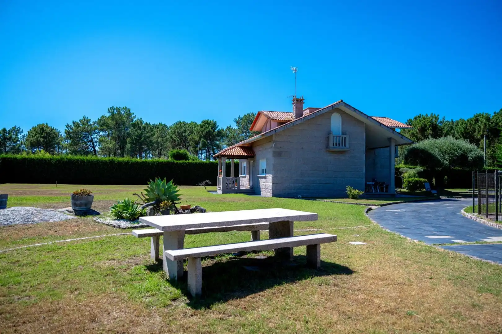 Jardín de Casa o chalet en venta en A Illa de Arousa  con Calefacción, Jardín privado y Terraza