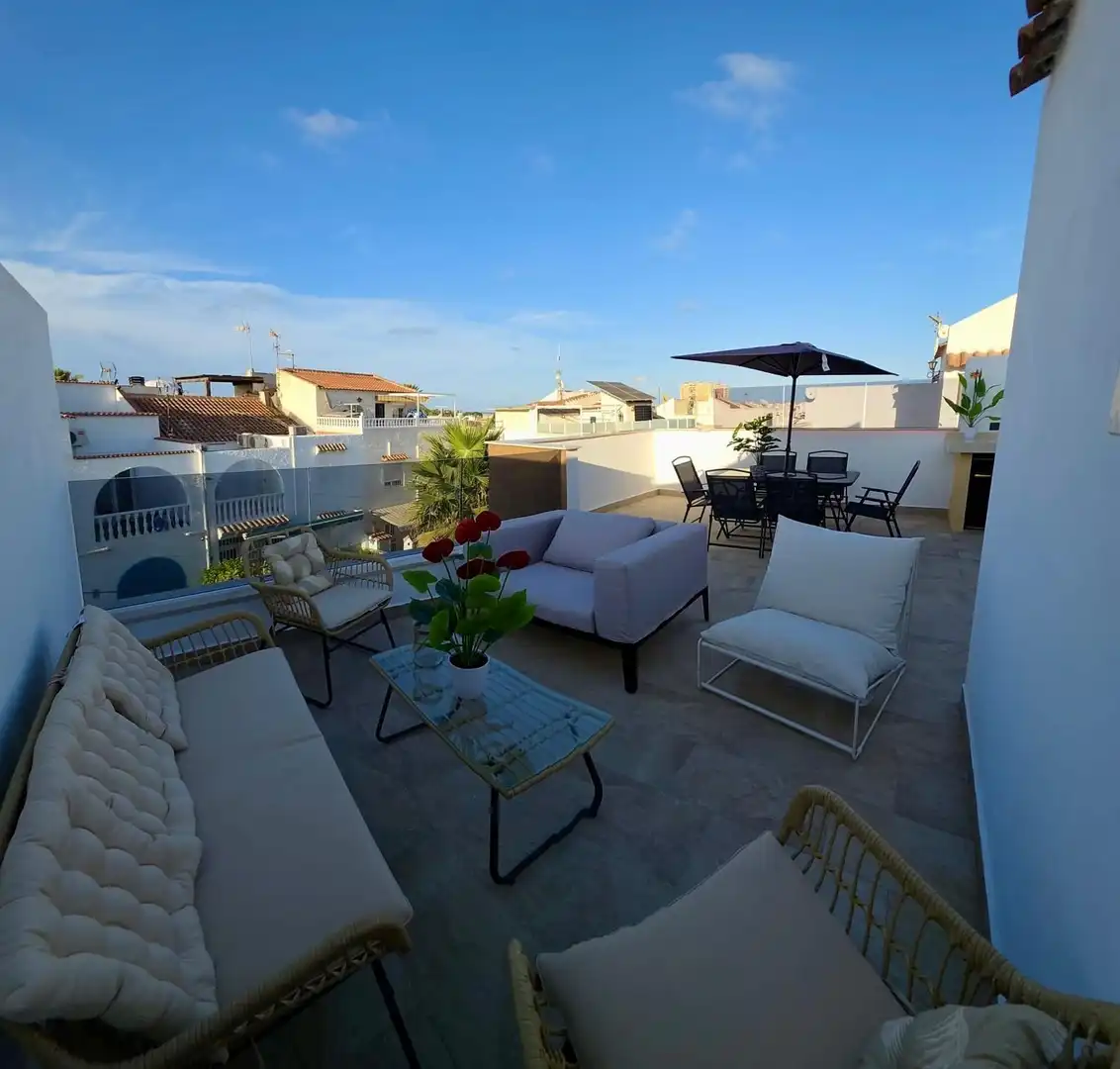Terrace of Detached homes for rent in Torrevieja  with Air Conditioner, Heating and Terrace