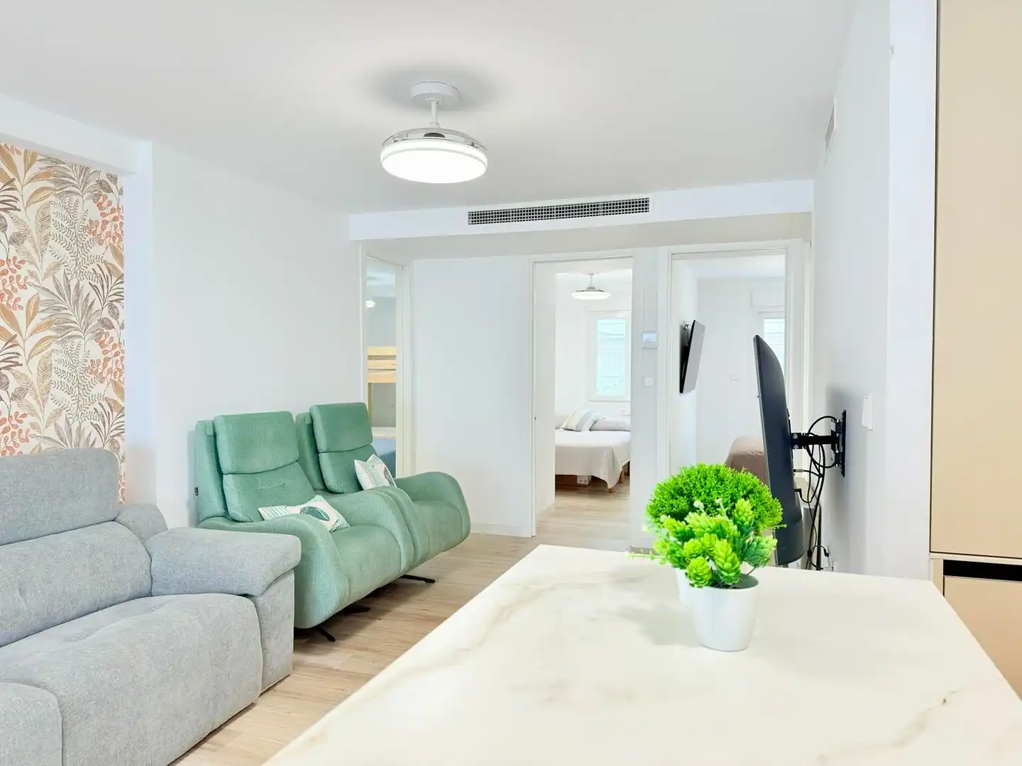 Sala d'estar de Apartament en venda en La Manga del Mar Menor amb Aire condicionat, Calefacció i Terrassa
