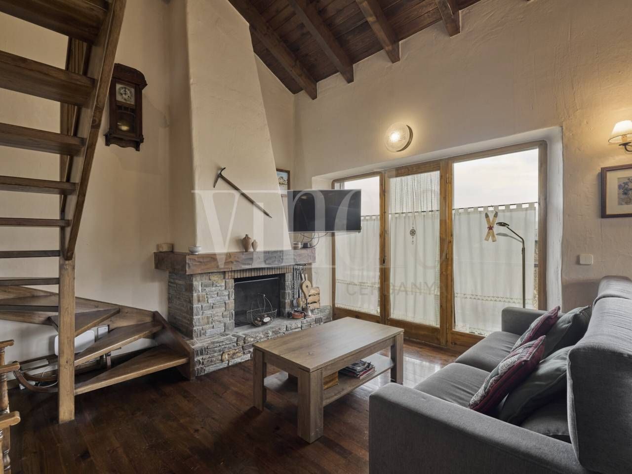 Living room of Duplex for sale in Bolvir  with Heating, Parquet flooring and Terrace