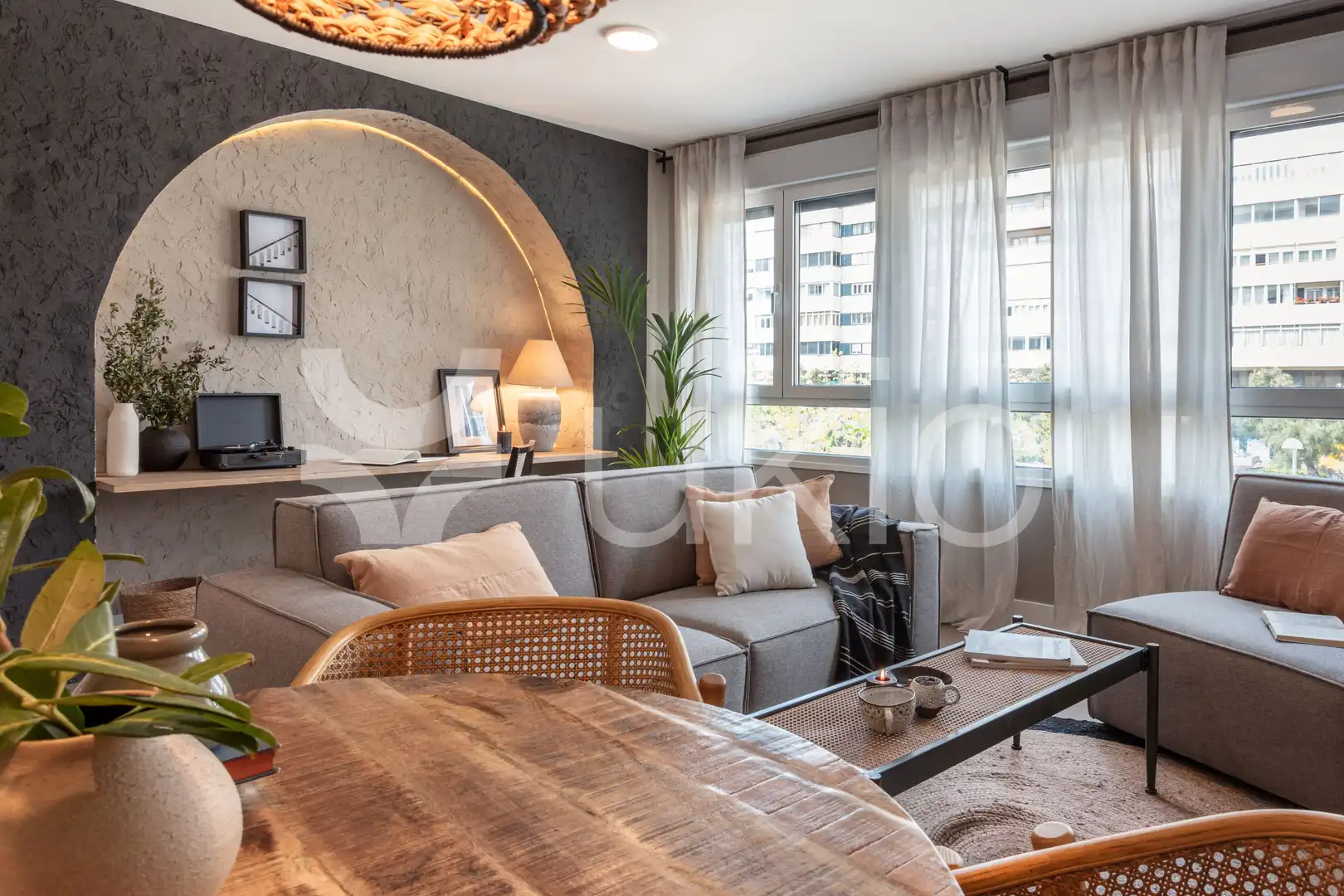 Living room of Apartments for rent in Madrid  with Air Conditioner, Heating and Terrace