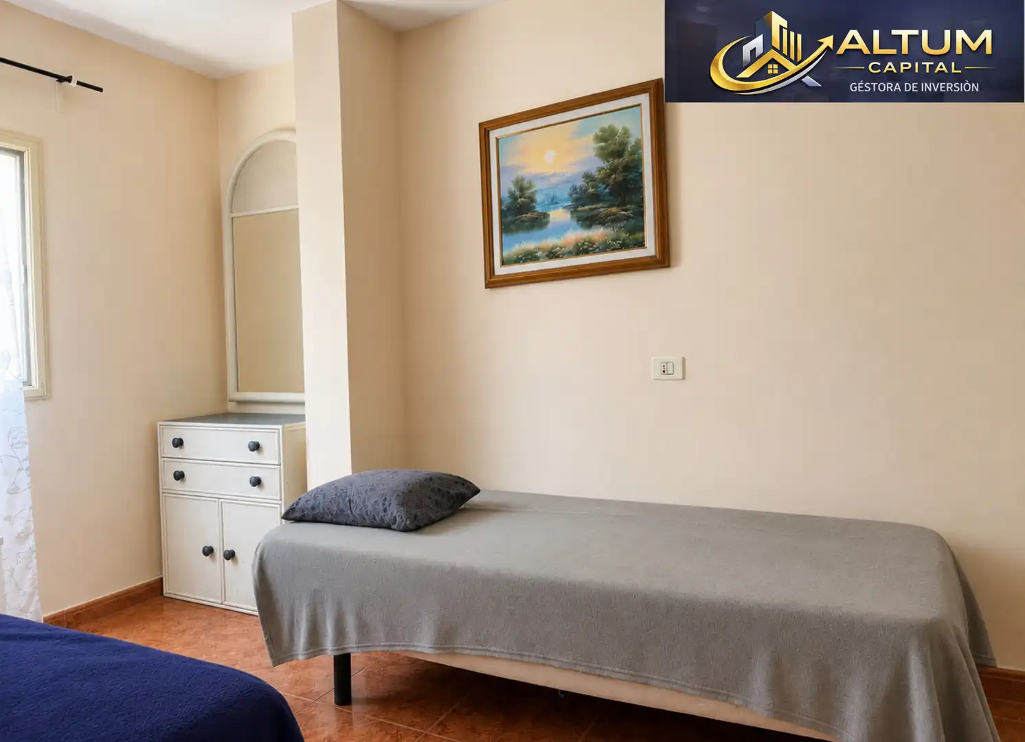Bedroom of Flat for sale in Arona  with Furnished, Washing machine and Microwave