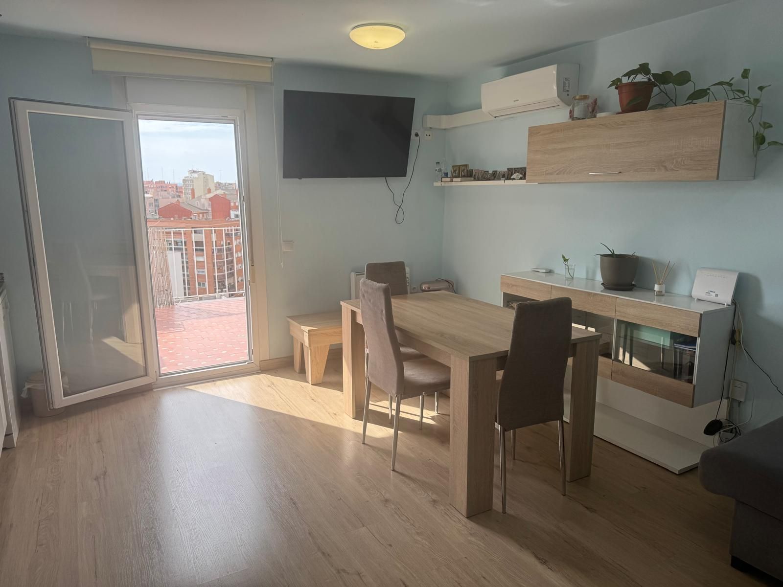 Dining room of Attic for sale in  Lleida Capital  with Air Conditioner, Heating and Terrace