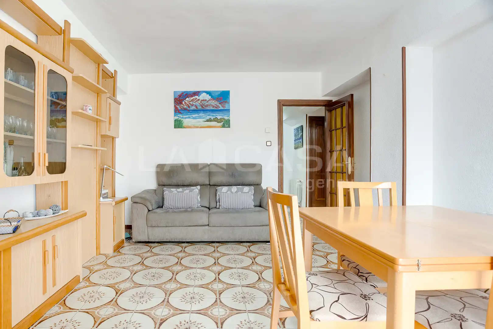 Sala de estar de Piso en venta en Barcelona con Calefacción, Trastero y Balcón