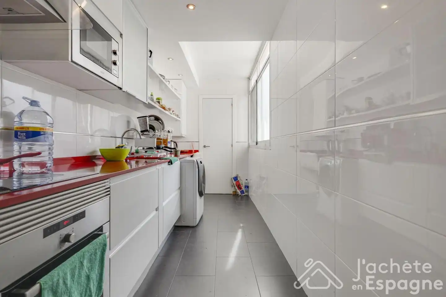 Kitchen of Flat for sale in Valencia  with Furnished and Balcony