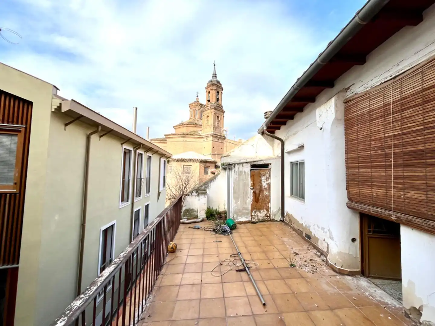 Exterior view of Flat for sale in Tudela  with Heating, Terrace and Storage room