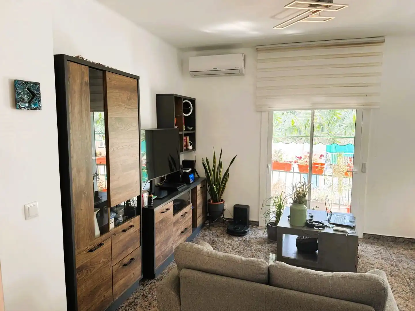 Sala de estar de Piso en venta en Vilanova i la Geltrú con Aire acondicionado, Calefacción y Balcón