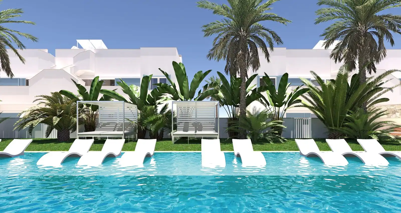 Piscina de Apartamento en venta en Pilar de la Horadada con Jardín privado, Terraza y Piscina comunitaria