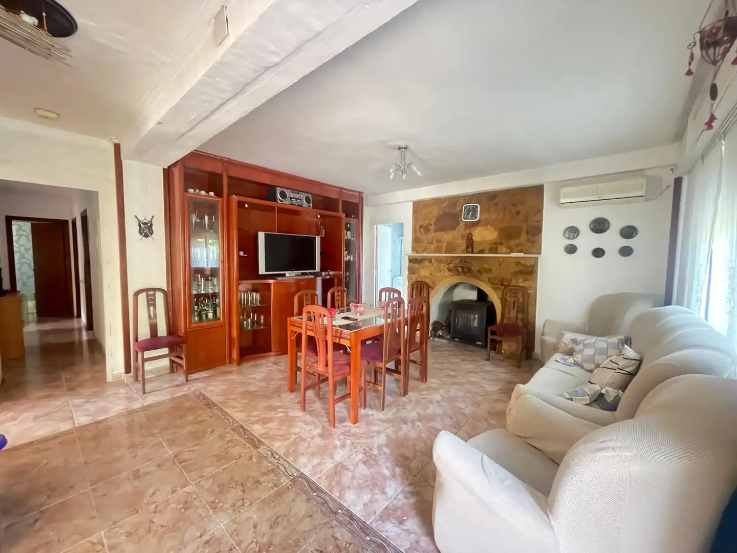 Sala de estar de Casa o chalet en venta en Pedralba con Jardín privado, Terraza y Piscina