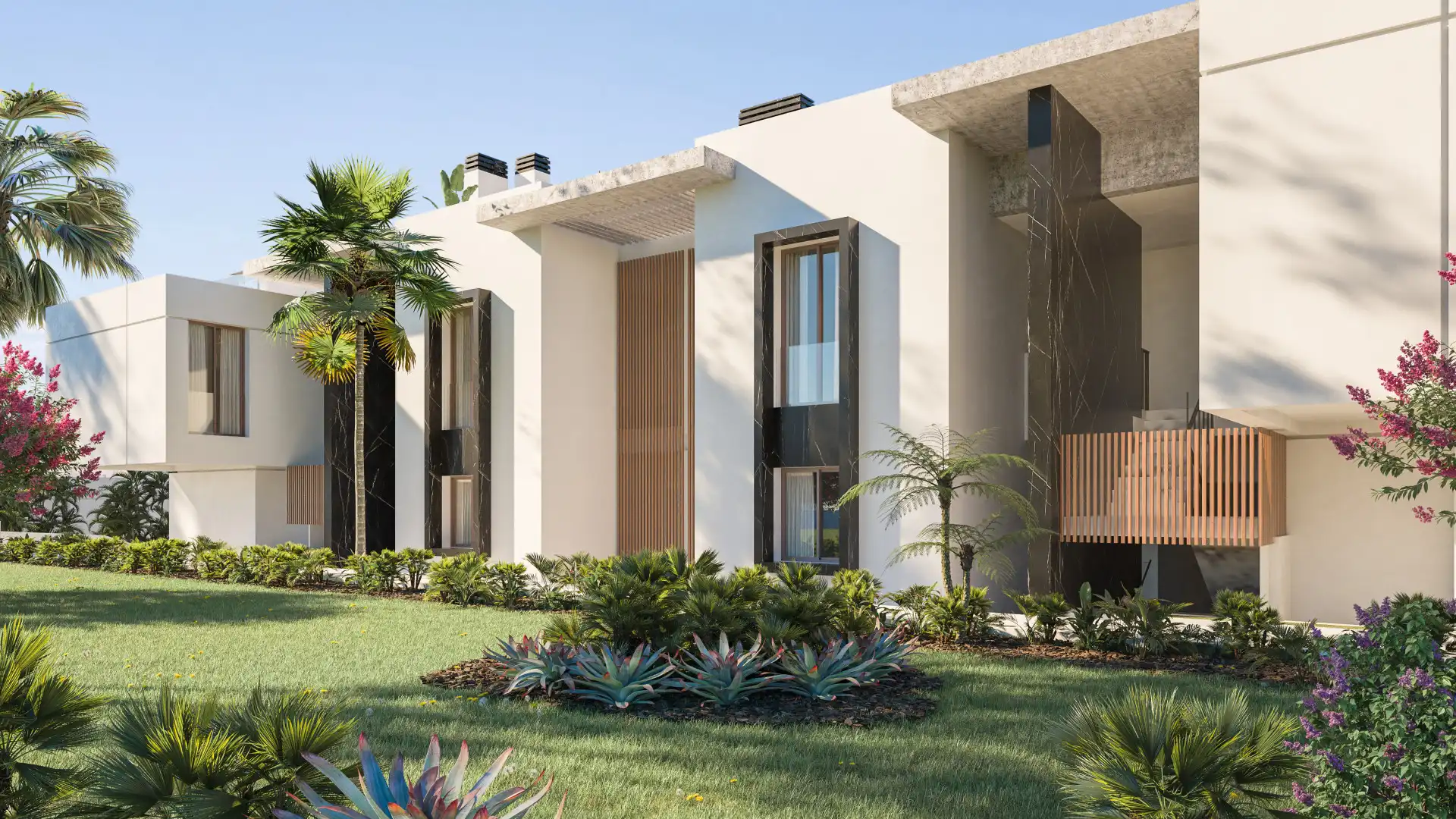 Außenansicht von Dachboden zum Verkauf in Marbella mit Klimaanlage, Terrasse und Schwimmbad