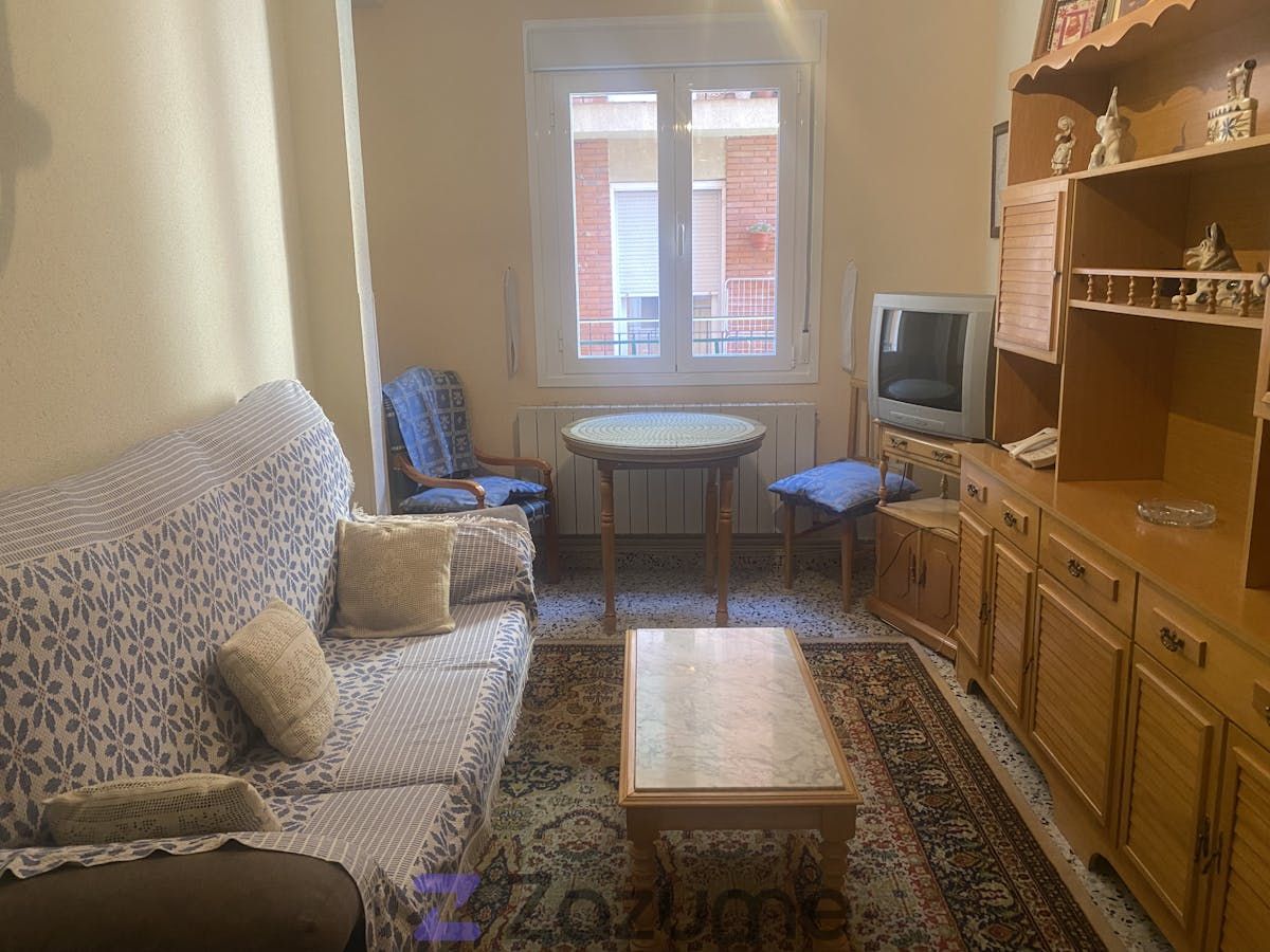 Sala d'estar de Pis de lloguer en Segovia Capital amb Calefacció, Terrassa i Moblat