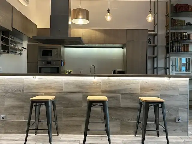 Cocina de Casa o chalet de alquiler en Barcelona con Aire acondicionado, Calefacción y Jardín privado