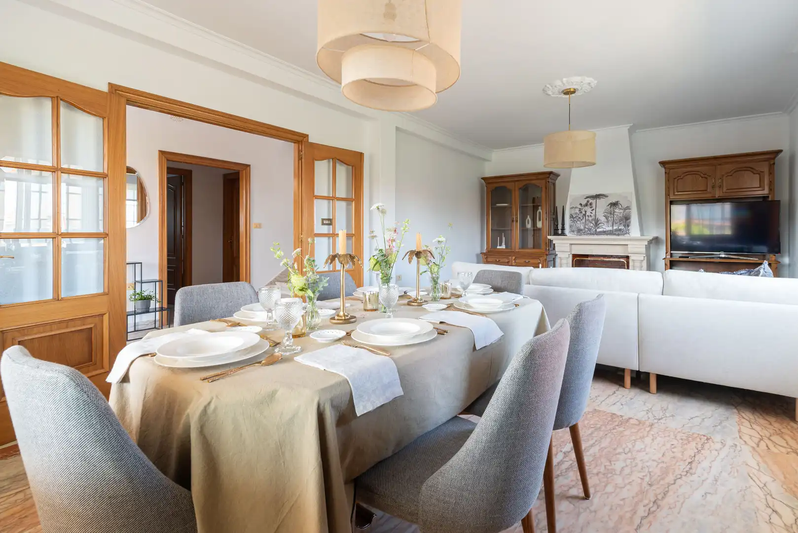 Dining room of Houses for sale in Vigo   with Heating, Private garden and Terrace