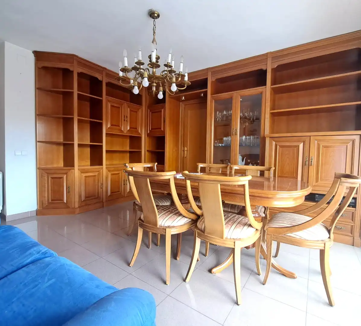 Dining room of Flat for rent in Terrassa  with Heating, Terrace and Furnished