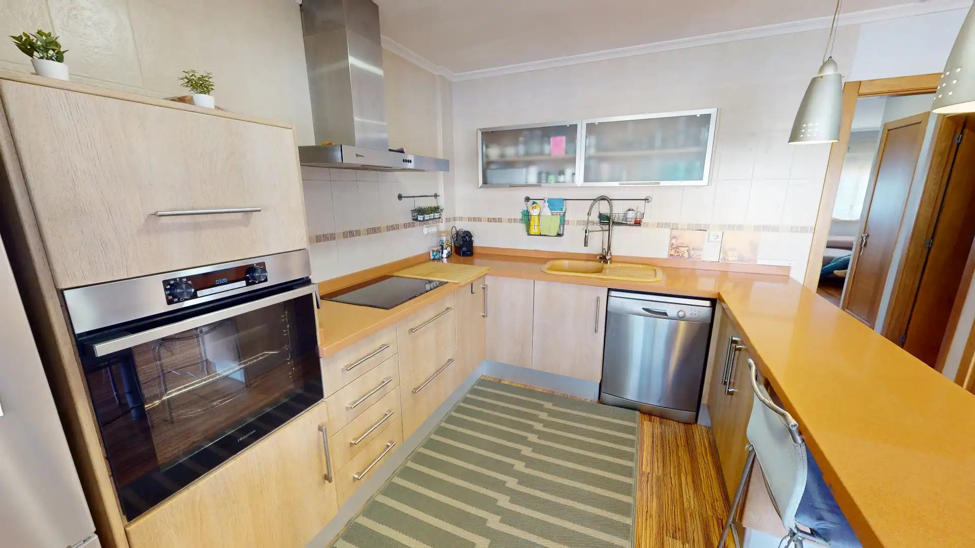 Cocina de Casa adosada en venta en Aspe con Aire acondicionado, Terraza y Amueblado
