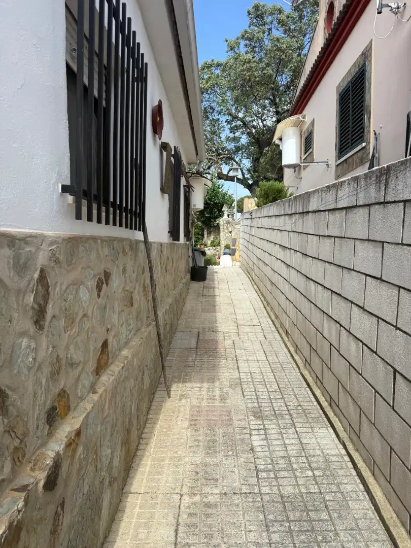 Vista exterior de Finca rústica en venta en Badajoz con Aire acondicionado, Calefacción y Jardín privado