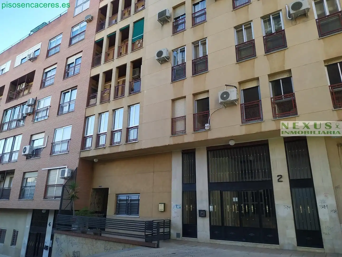 Exterior view of Flat for rent in Cáceres  with Air Conditioner and Heating